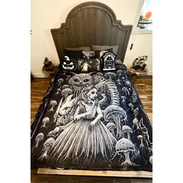 Alice in Murderland Throw Blanket