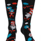 Dr. Seuss The Cat In The Hat Pattern Socks Adult