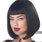 90's Pulp Film Wig: Black