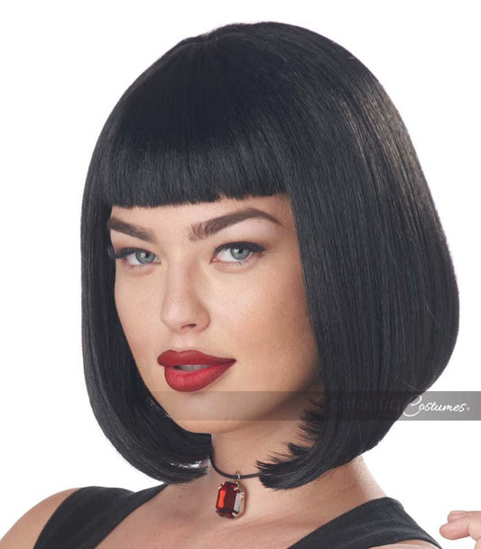 90's Pulp Film Wig: Black