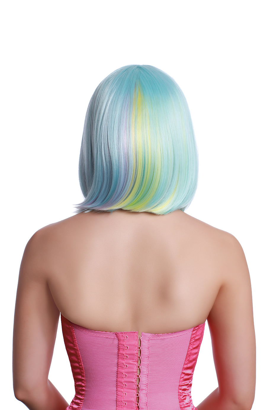 Hidden Rainbow Bob Wig - Light Blue