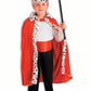 Kid's King Robe & Crown Set: Red - Standard