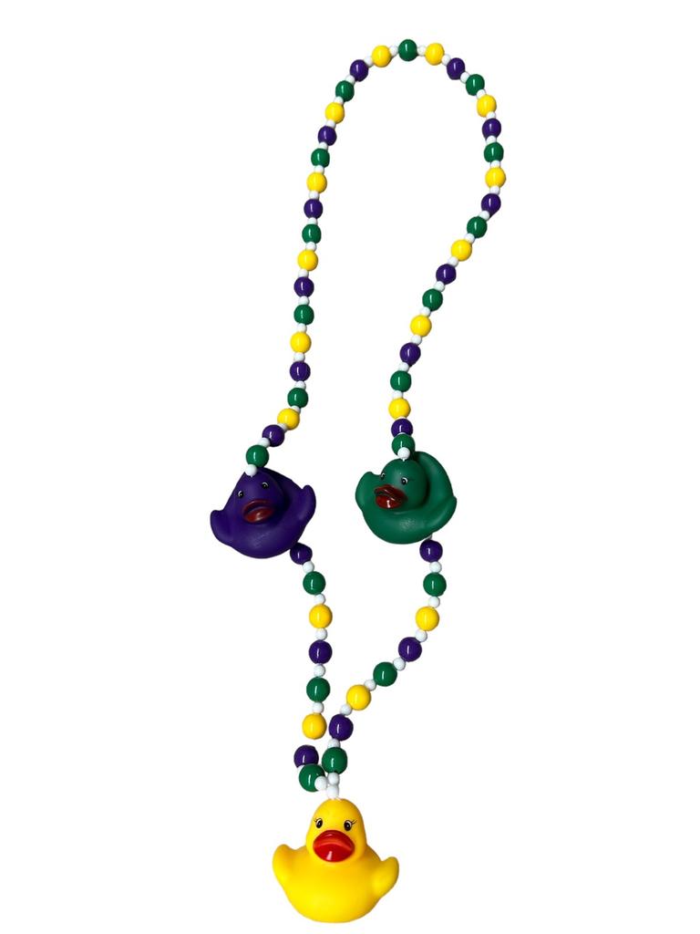 Novelty Beads - Duck Beads (Purple/Green/Gold)