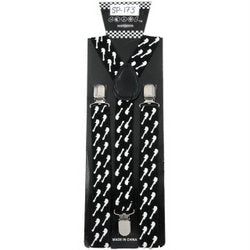 Suspenders: Electric Guitars - Black/White (SU-SP173)