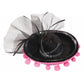 Day of the Dead Mini Sombrero - Black/Pink