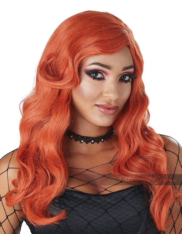 Women's Sultry Siren Wig: Auburn Red