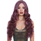 Long Curly Wig - Light Plum/Burgundy