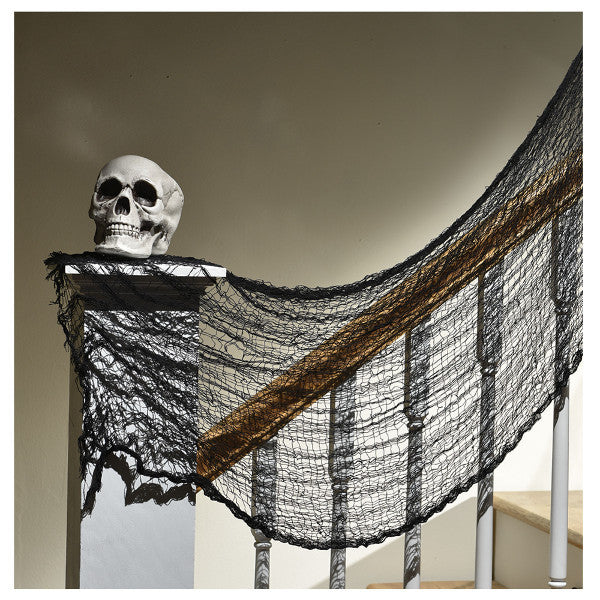 Halloween Creepy Cloth: Black (60"x30")