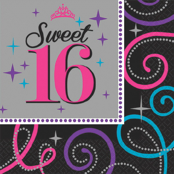 Beverage Napkins: Sweet 16 (16ct.)