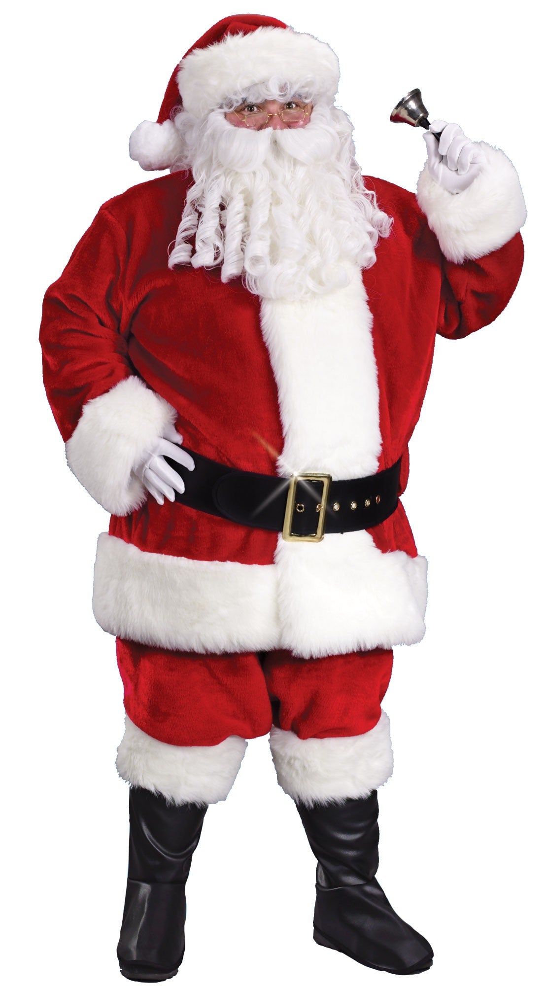 Regency Plush Crimson Santa Suit