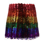 Sequin Skirt: Rainbow - O/S