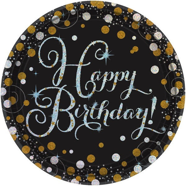 7" Plates - Happy Birthday! Sparkling Celebration (8ct.)