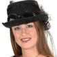 DLX. Felt Steampunk Top Hat: Black