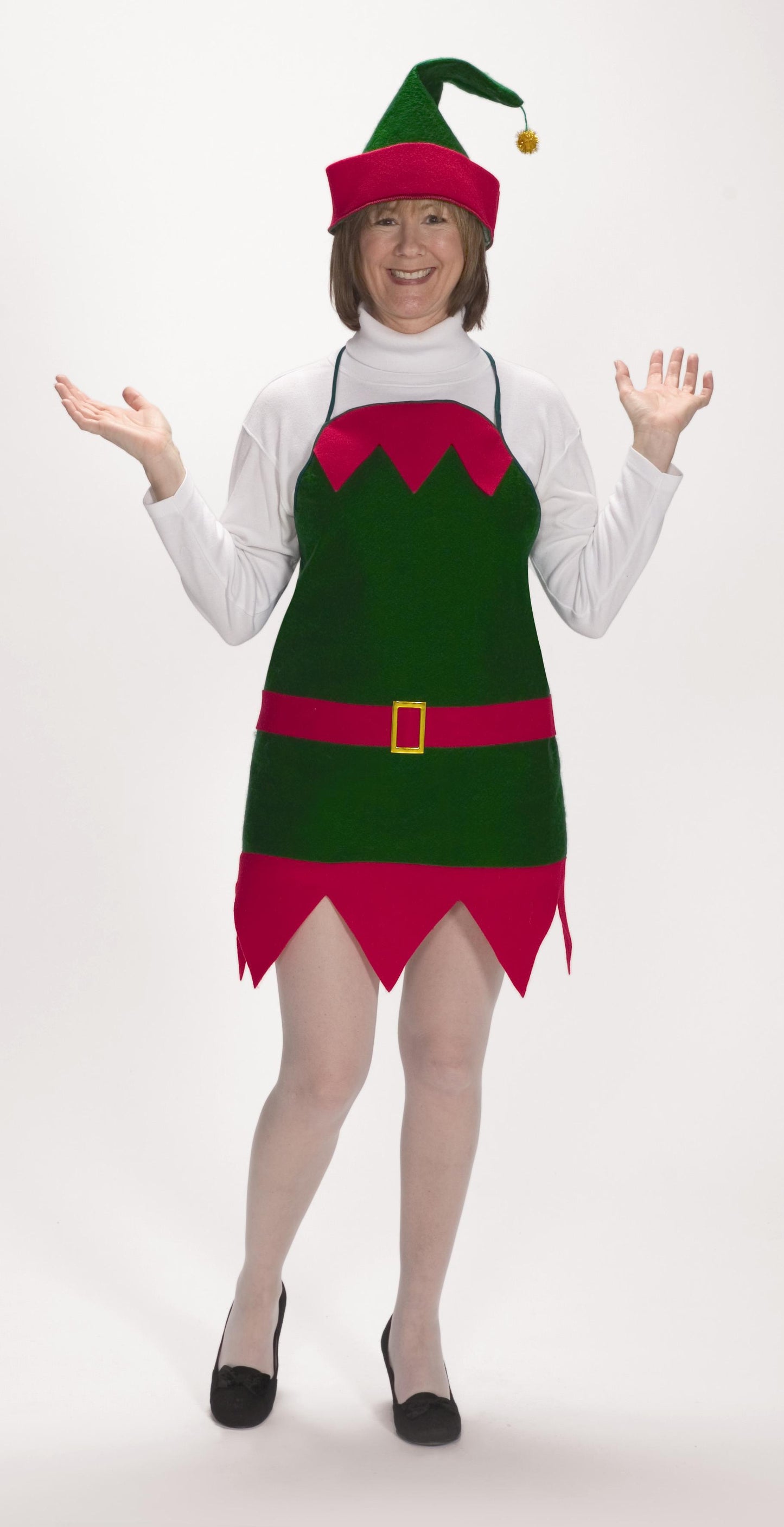 Elf Holidy Apron & Hat Set - Standard Size