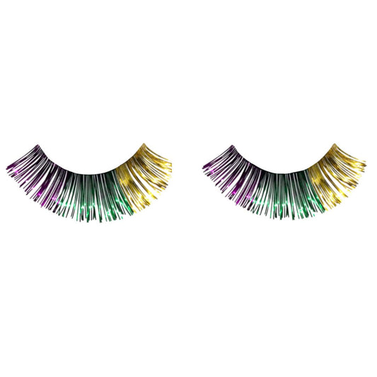 Mardi Gras Eyelashes (Purple, Green and Gold)