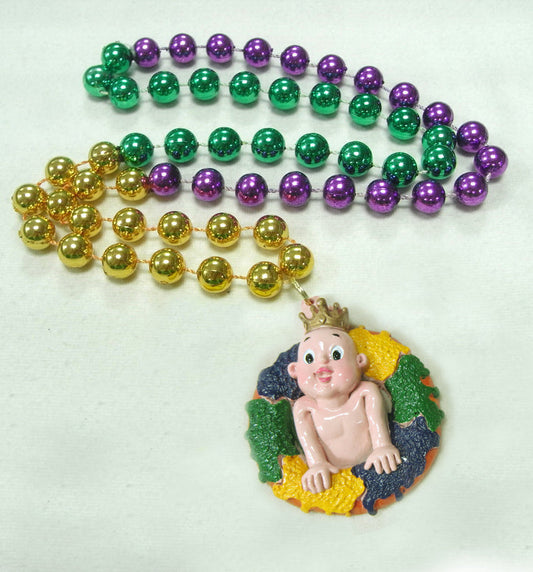 Specialty Beads - Mardi Gras King Cake Baby