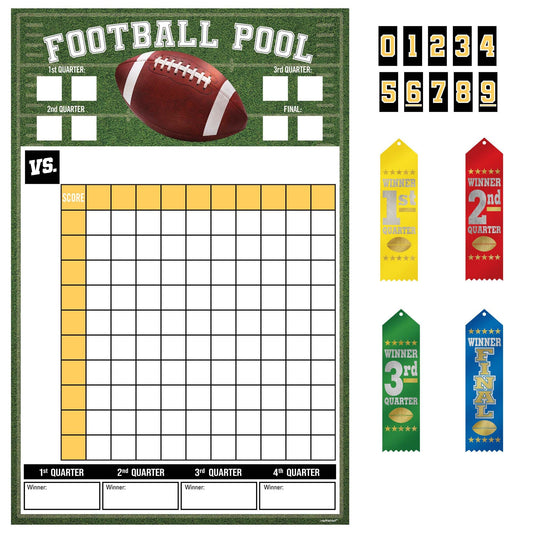 Football Pool Game With Ribbons