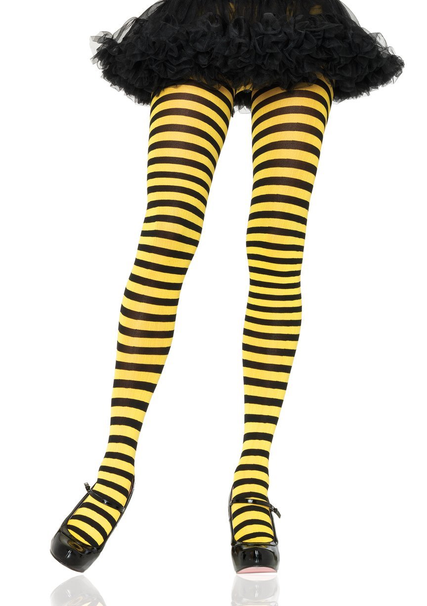 Nylon Striped Tights