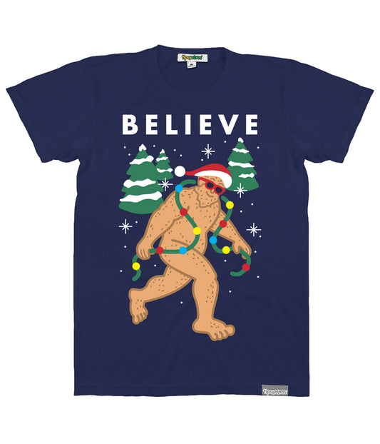 Bigfoot Believer T-Shirt - Men's Funny Christmas Tee