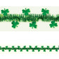 Tinsel w/ Foil Shamrocks Garland: Green