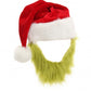 The Grinch Plush Hat with Beard