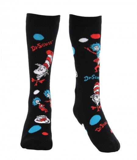 Dr. Seuss The Cat In The Hat Pattern Socks Kids