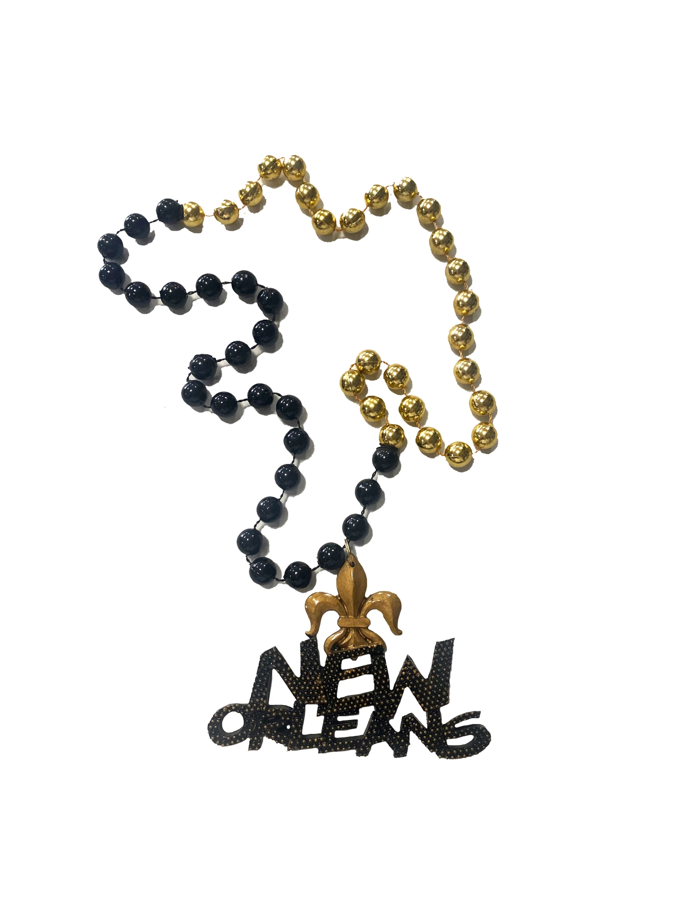 Specialty Beads - New Orleans Black & Gold