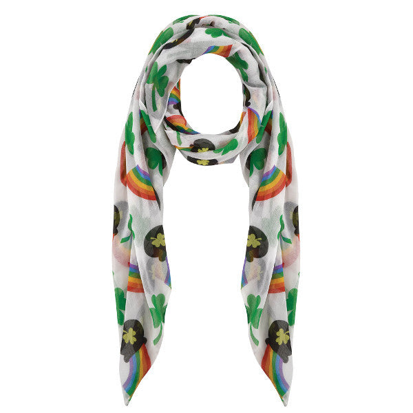 St. Patrick's Day Rainbow Scarf: Rainbow