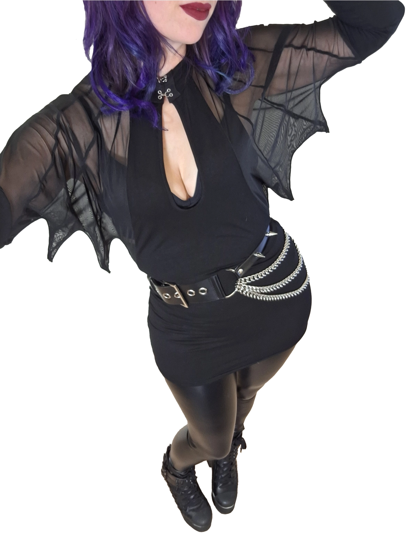 Vespertilio Long Sleeve Bat Wings Effect Batwing Top