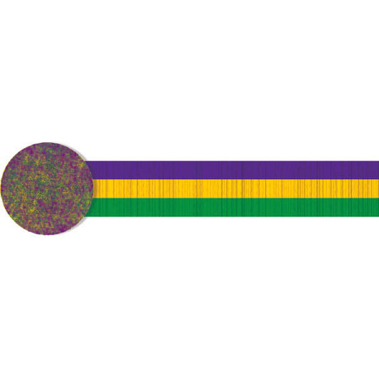 30' Mardi Gras Crepe Streamer: PGG