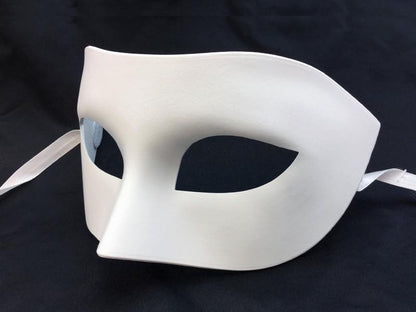 Plastic Venetian Mask: White