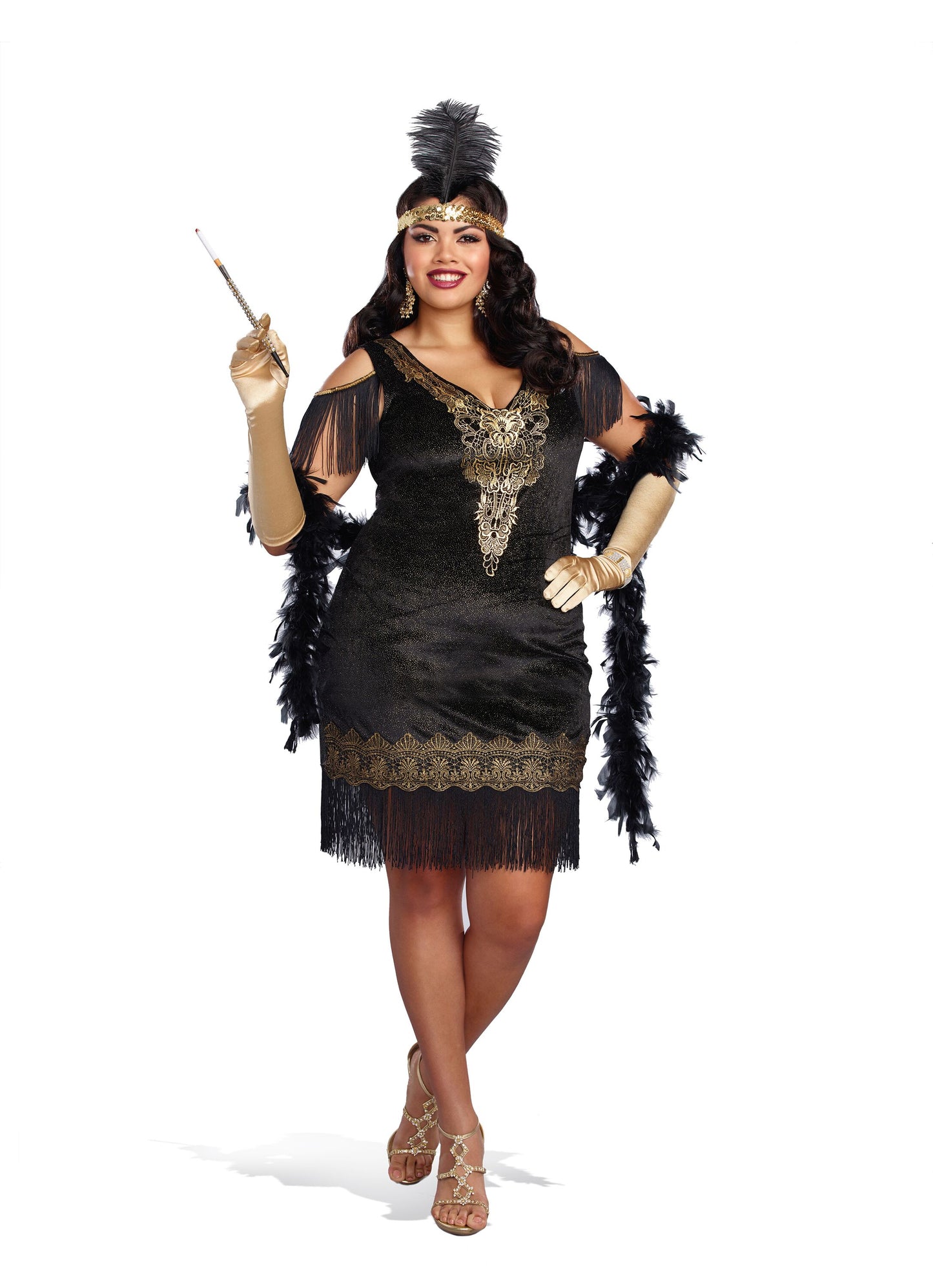 Plus Swanky Flapper: Black