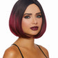 Ombre Bob Wig - Black/Burgundy