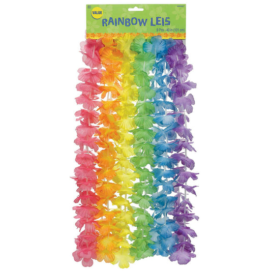 Floral Leis - Rainbow (6pk)