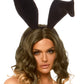 Bendable Velvet Bunny Ears: Black