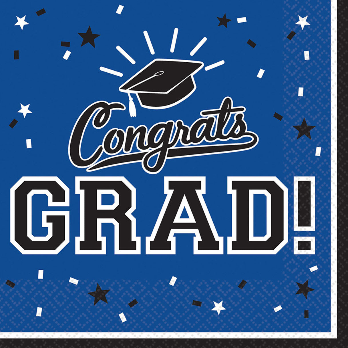 Graduation Luncheon Napkins: Blue (36ct.)