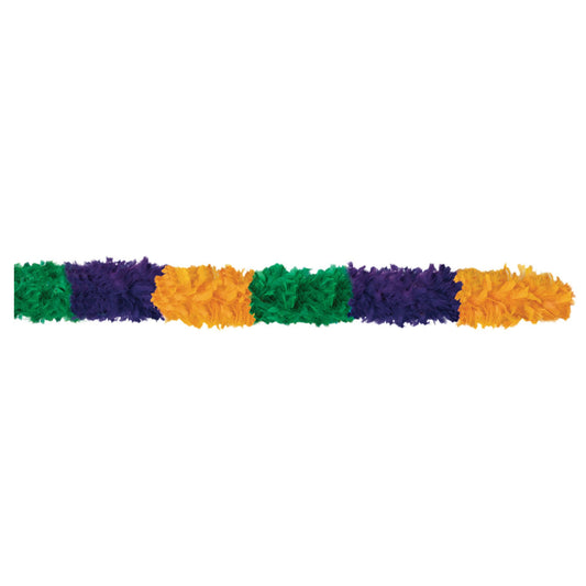 72" Feather Boa: Mardi Gras - PGG