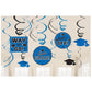 Graduation Swirl Decorations: Blue