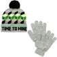 Kids Minecraft Pom Beanie & Gloves Set