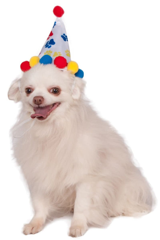 Paw Print Birthday Hat (Primary Colors)