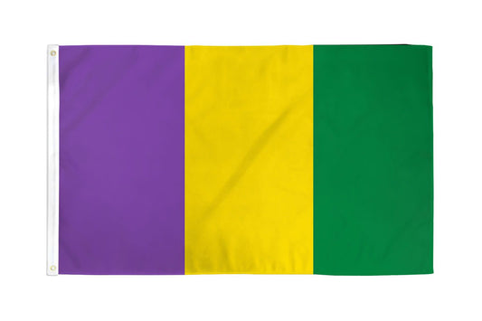 Mardi Gras  Flag (3x5') - Plain