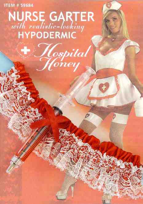 Nurse Garter with Hypodermic Needle