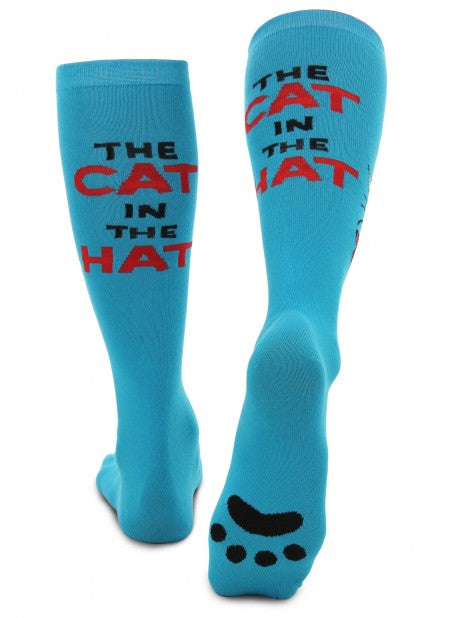 The Cat in the Hat Paws Knee High Costume Socks