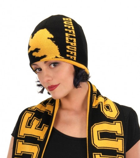 Reversible Knit Beanie - Hufflepuff