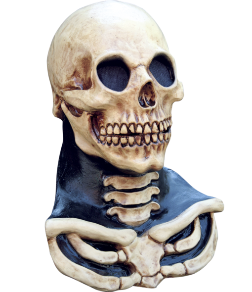 Long Neck Skull Latex Mask: Tan
