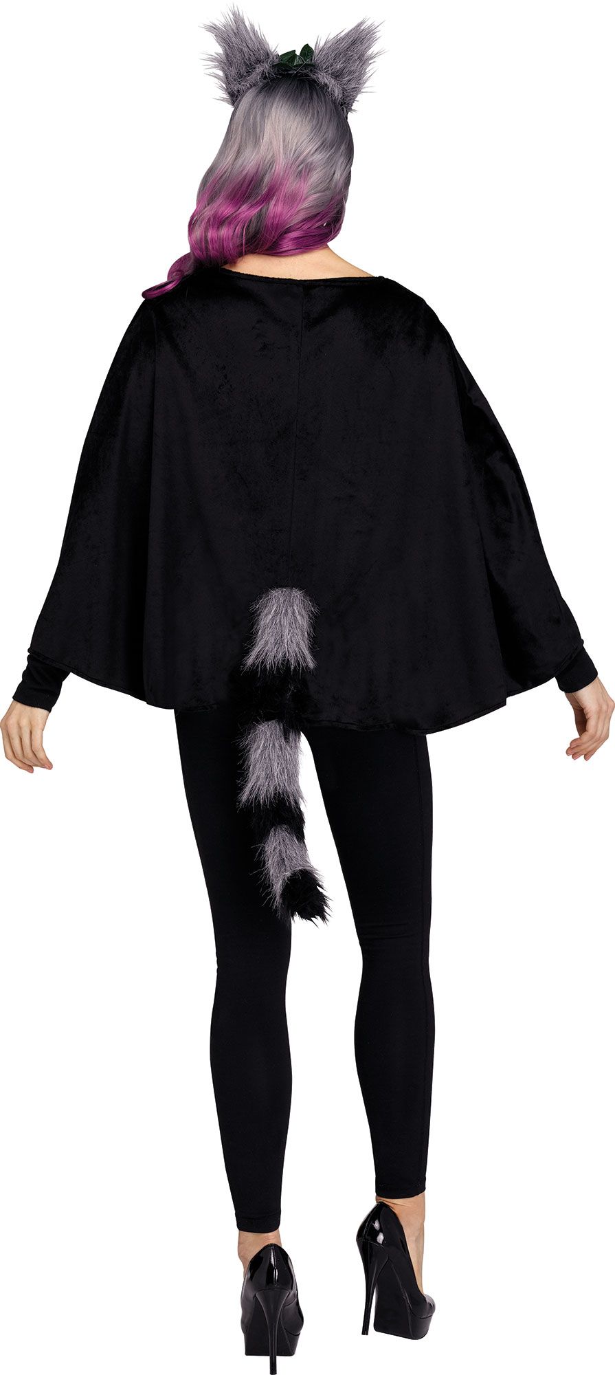 DLX. Animal Poncho - Raccoon