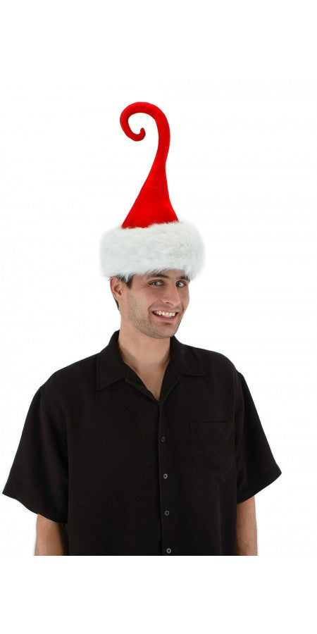 Curly Q Santa Plush Hat