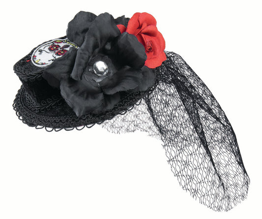 Day of the Dead Mini Coffin Hat - BK