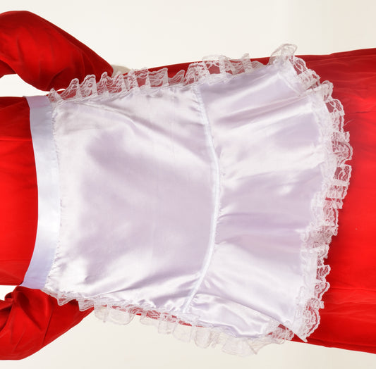 Mrs. Claus Satin Apron