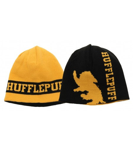 Reversible Knit Beanie - Hufflepuff